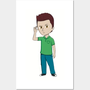 Chibi Shawn Spencer Posters and Art